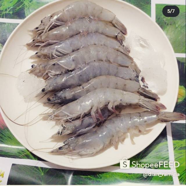

Udang Vaname 1kg (40-49 biji), tambak subang