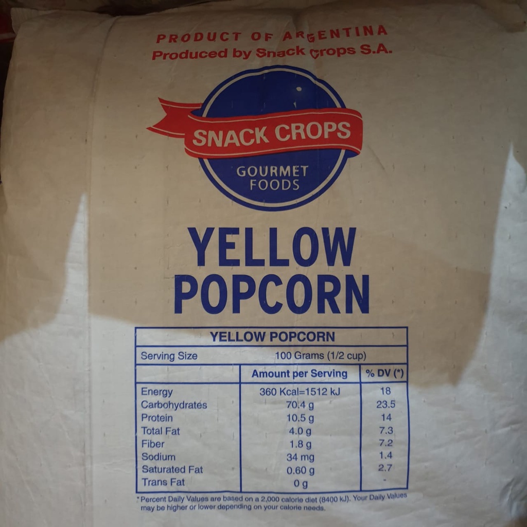 [Zak] Jagung Popcorn mentah merk yellow by Snack Crops import argentina isi 50 lbs / 22,6kg - POPY