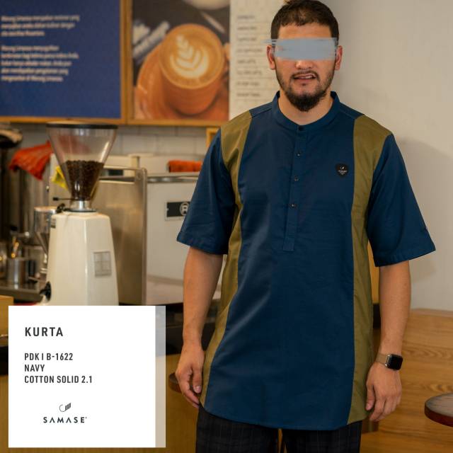 SAMASE KURTA PDK B-162 NAVY