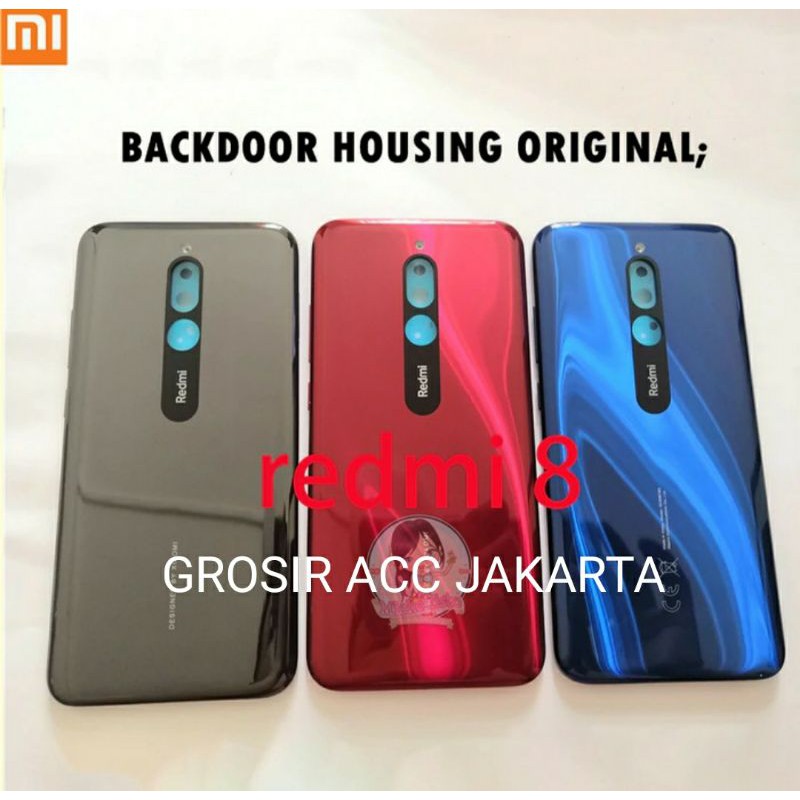 BACKDOOR TUTUP BATRE TUTUP BELAKANG XIAOMI REDMI 8 REDMI8 COVER BELAKANG CASING BELAKANG