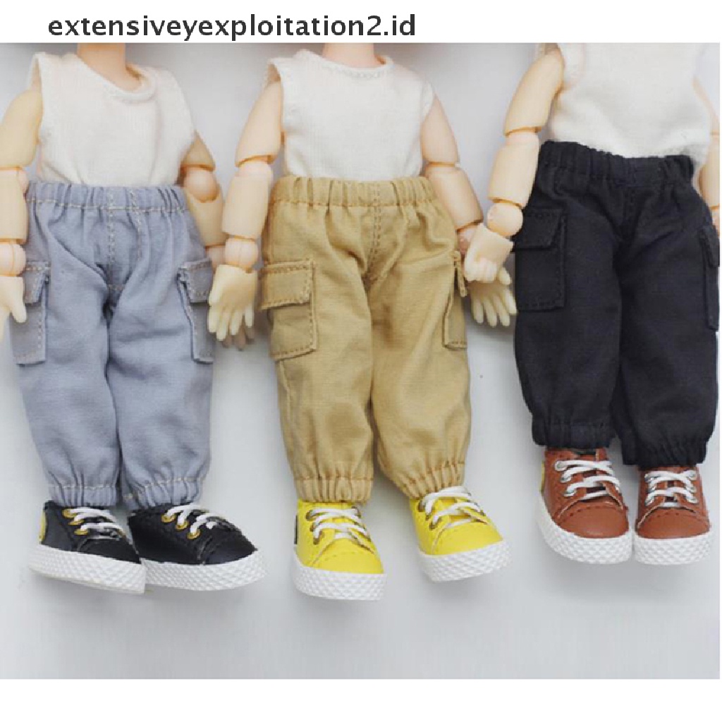 Id Celana Panjang Overall Untuk Aksesoris Boneka OB11 Skala 1 / 12