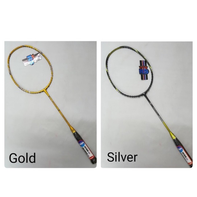 ORIGINAL RS Champion Gold / Silver Raket Badminton (Free: Tas + Senar + kaos)