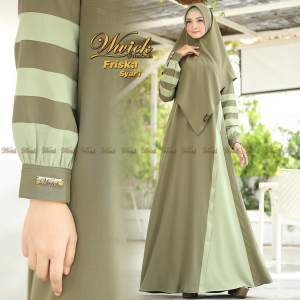 FRISKA size XL set gamis syari by WIWIEK MUSLIMAH