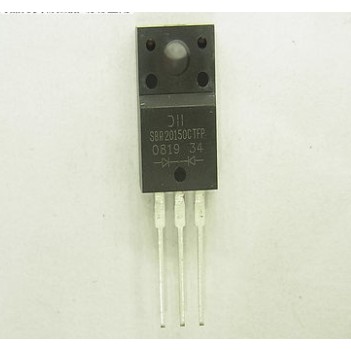 3pcs Dioda Schottky Sbr20150Ctfp Insulated Original 20150 Ctfp