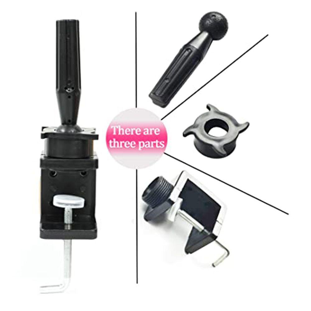 Lily Wig Head Stand Adjustable Tools Penjepit Meja Penyangga Wig