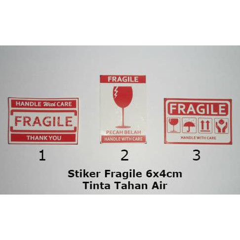 

Produk Baru ! Stiker Fragile 6Cm X 4Cm Sticker Kromo Tahan Air