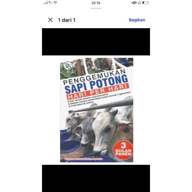 

Buku Penggemukan Sapi Potong Hari Per Hari 3bulan Panen