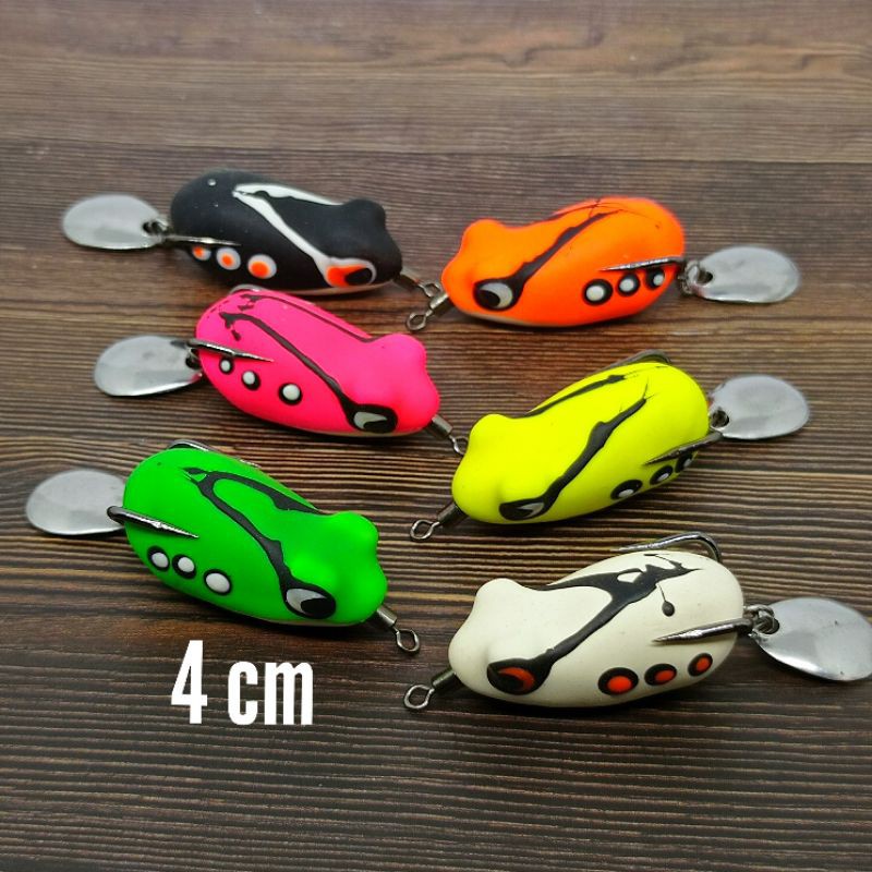 soft frog 4cm bentuk kodok /softfrog/ sf/ casting gabus/umpan gabus
