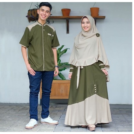 GAMIS COUPLE/ PASANGAN/ GAMIS FASHION MUSLIM DRESS SYARI SET/ SAMAWA CP TERMURAH TERLARIS