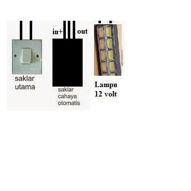 Photocell LDR Sensor Cahaya Saklar Otomatis DC 12 volt, 10 ampere