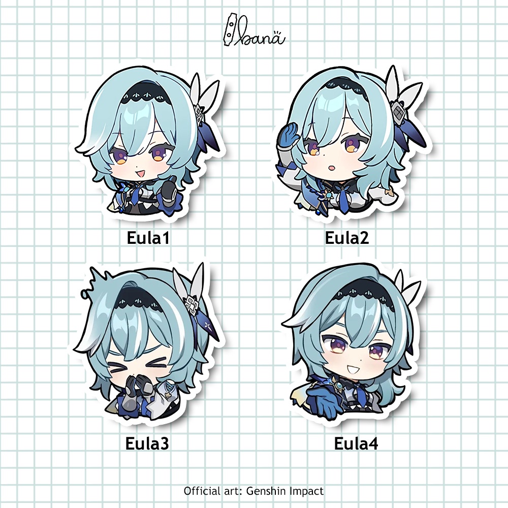

Stiker Genshin Impact EULA Sticker Vinyl Waterproof Bijian | BANA