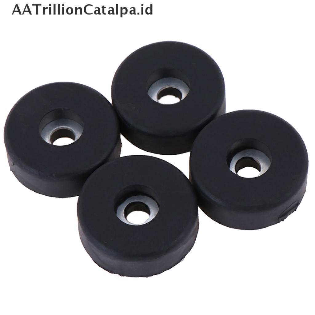 4 Pcs Bantalan Holder Kaki Bahan Karet Ukuran 30x10mm Untuk Mesin Cuci