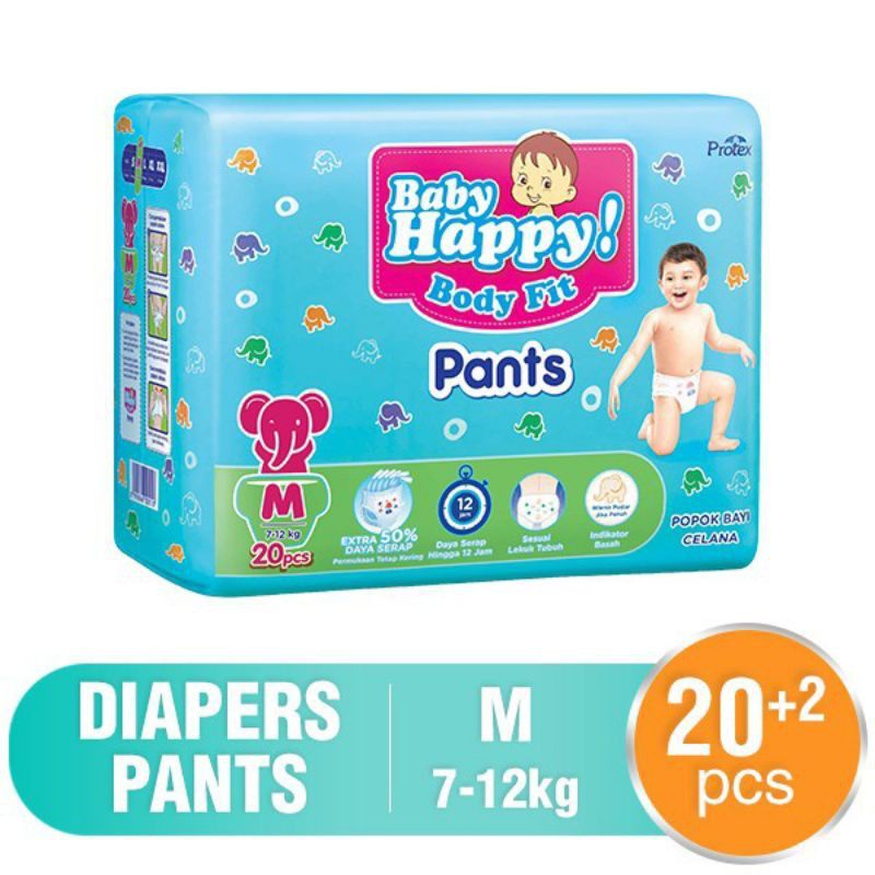 Baby Happy pants M20+2 / L20 Popok bayi celana