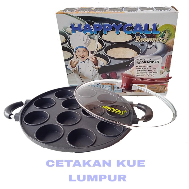 HAPPY CALL Cetakan Kue Lumpur 12 Lubang