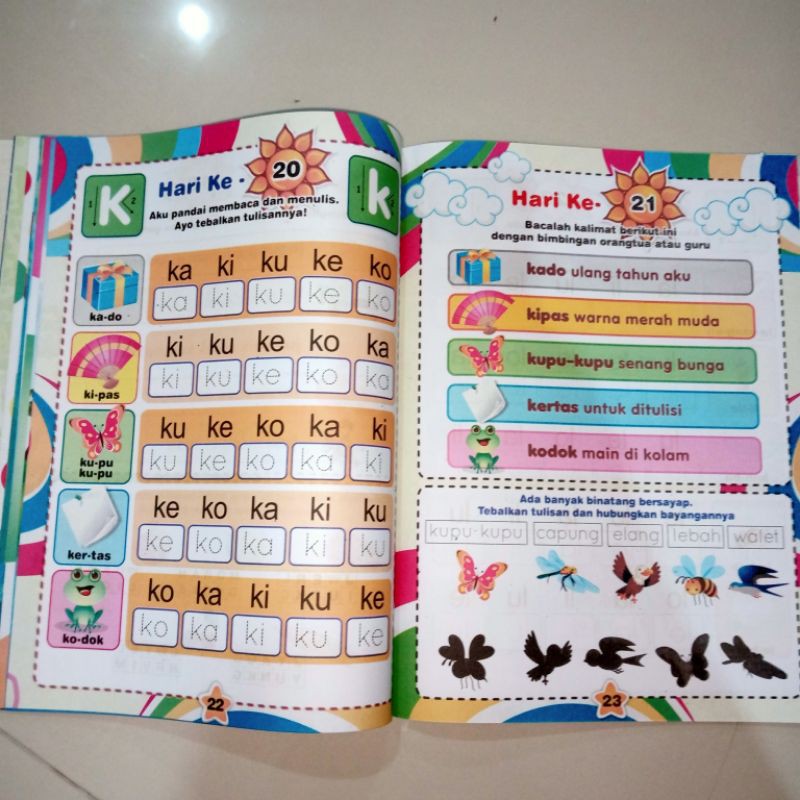 Buku Aku Pandai membaca Dan Menulis full colour 64 hal (21×28cm)