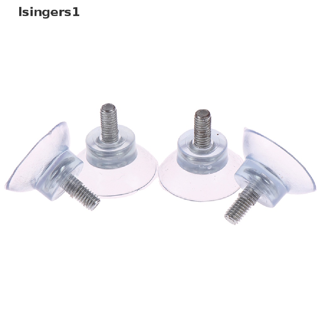 (lsingers1) 4pcs / Set Suction Cup Transparan Dengan Sekrup Untuk Aksesoris Furnitur