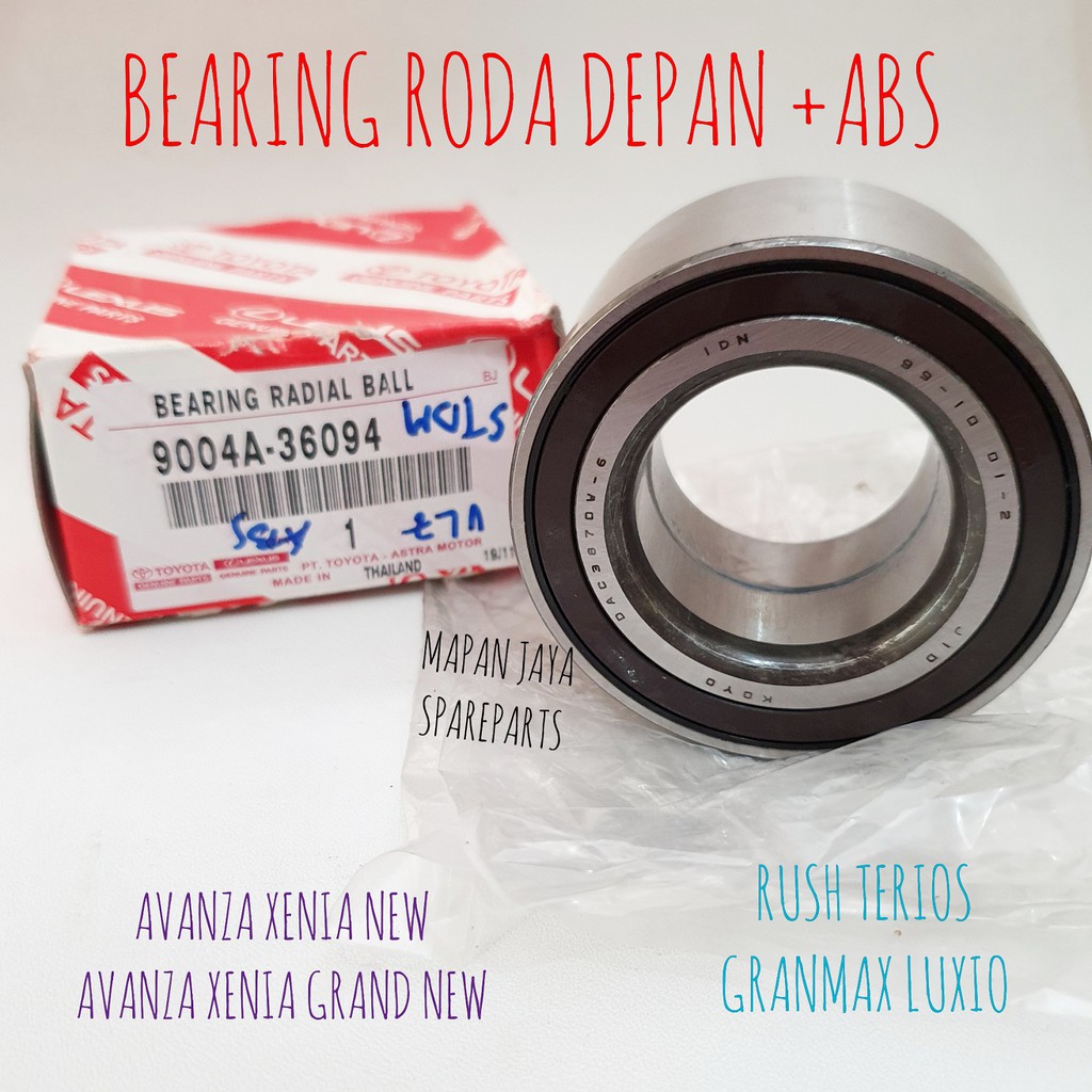 BEARING ABS ORIGINAL - LAHER RODA DEPAN AVANZA &amp; XENIA (2012-2021) / RUSH / LUXIO