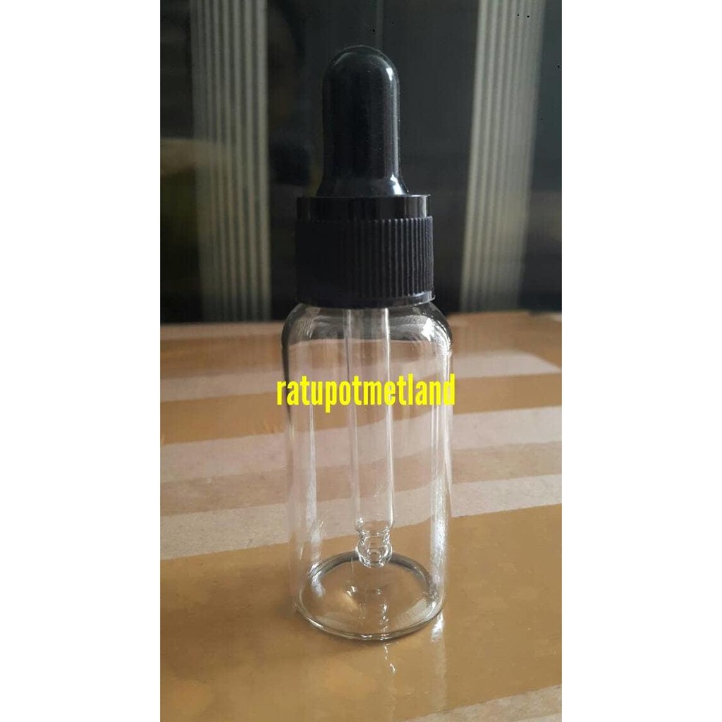 BOTOL KACA 20 ML BENING TIPIS PIPET REAL