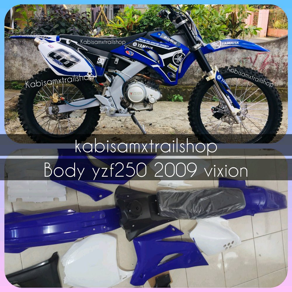 body trail yzf 250 2009 untuk vixion injeksi dan karbu body plastik biasa tangki jok besi