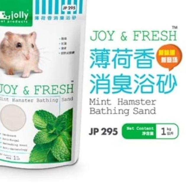 ✼ Jolly JP295 Mint JP294 Strawberry Hamster Bathing Sand 1kg Pasir Mandi Wangi Syrian Winter White ♪