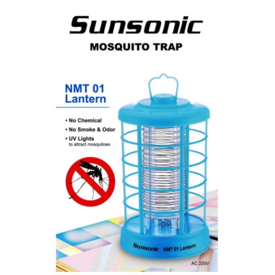 Sunsonic NMT01 Lantern Perangkap Nyamuk Dengan Sinar UV Bebas Kimia