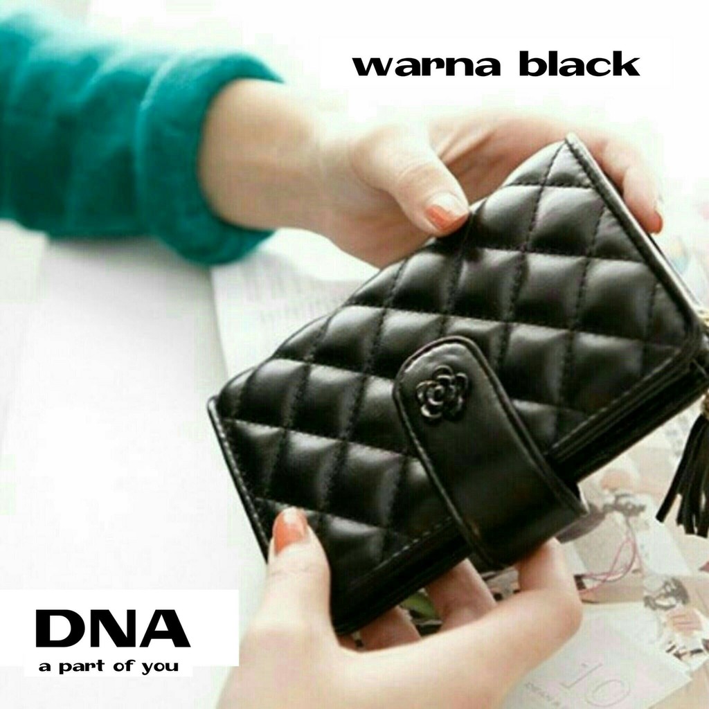 Promo Dompet Wanita Lucu Elegan Bahan Taiga Ukuran 20x20 Warna Ungu Tosca Biru Hitam Fanta Murah