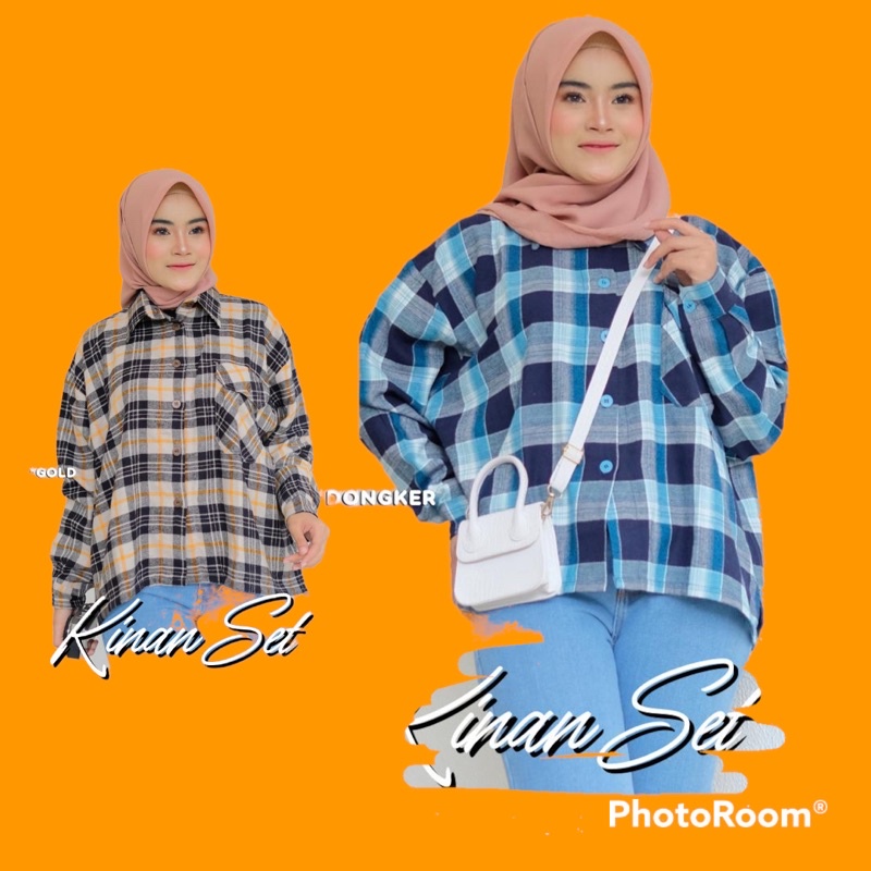 BAJU SETELAN WANITA~SETELAN WANITA~FLANNEL UNIQLO