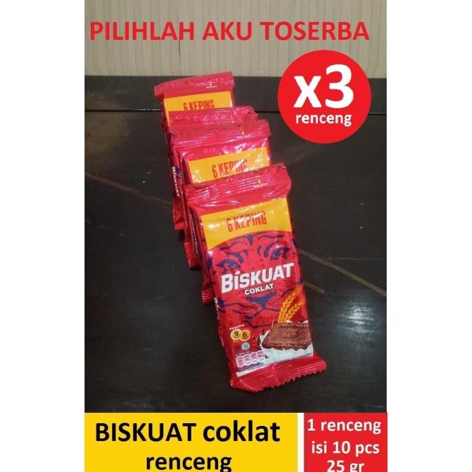 

Cuci Gudang Awal Tahun BISKUAT COKLAT Renceng - 1 renceng isi 10 Pcs - ( HARGA 3 RENCENG ) Cuci Gudang Awal Tahun