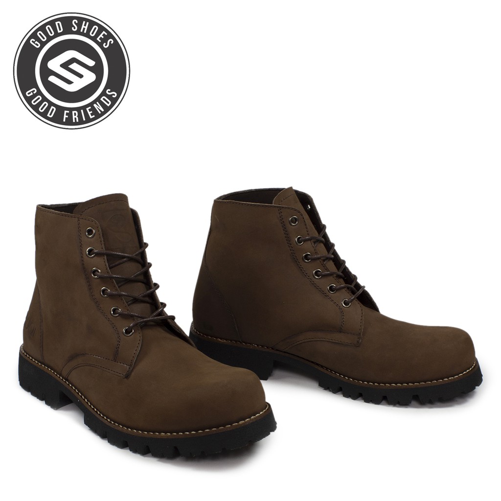 sepatu pria boots sauqi gentleman sepatu boots kulit sepatu kerja