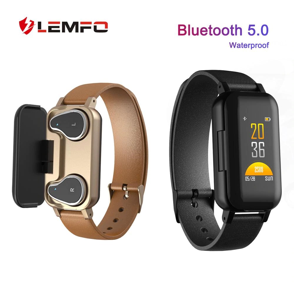 lemfo m1 smart bracelet bt earphone