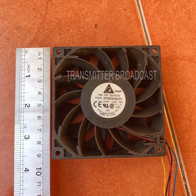 Kipas merk Delta DC 48V 0.26A ukuran 9X9