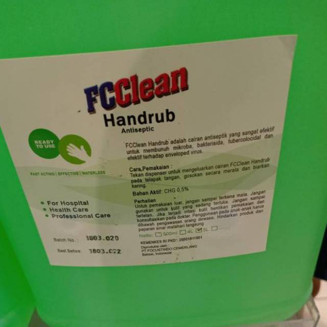 Fc Clean Handrub 5 liter