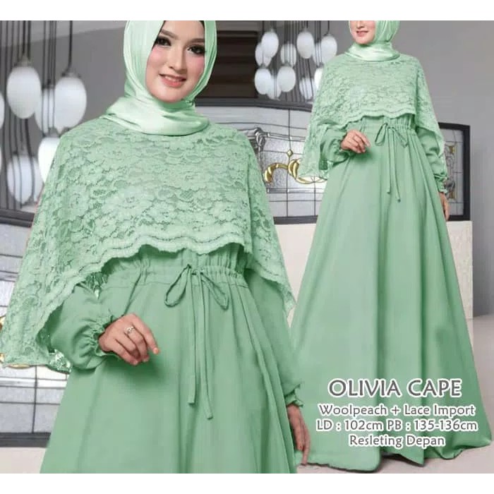 Jual Cape gamis dress maxi maxy longdress pesta baju seragam pernikahan Murah