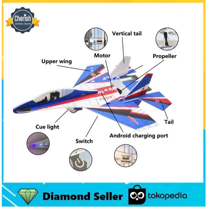 Mainan Pesawat Foam Elektrik | Pesawat Terbang Busa Elektrik Recharge