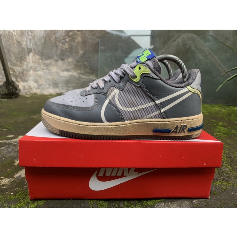 Nike Air Force 1 Low React Wolf Grey original second