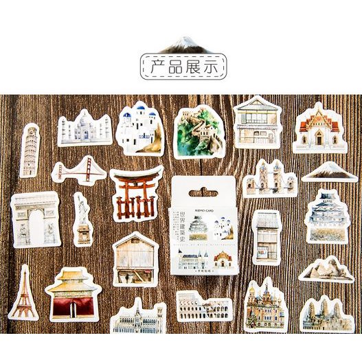 Label Stickers - World Architectural History (45pcs)