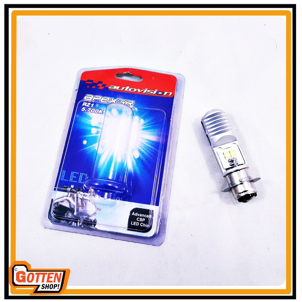 Lampu Bohlam Motor LED Autovision Socket H6 Putih Universal