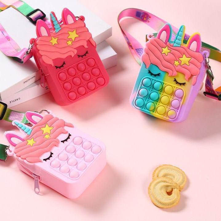 

⭐Skip Aja!! Tempat Pensil Pop It Unicorn Kotak Pensil Keren Murah #alltrend