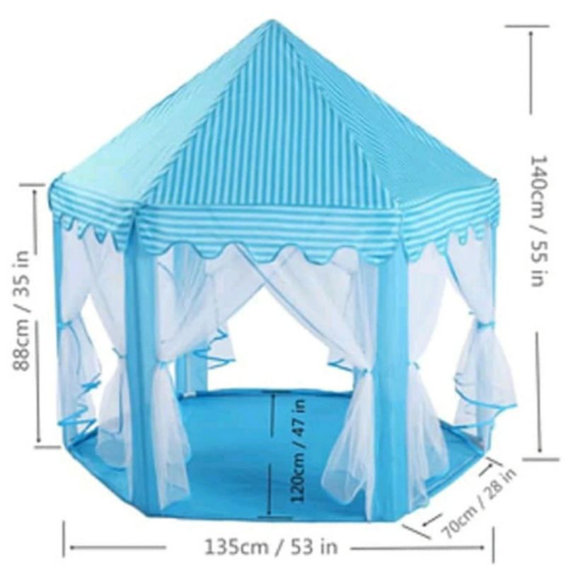 Tenda bermain anak tenda Princess luas JUMBO / Kastil Mainan Indoor Outdoor