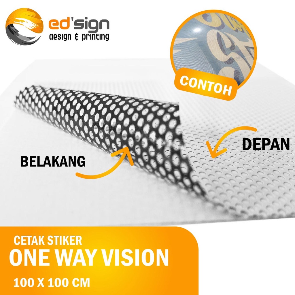 Cetak Stiker One Way Vision