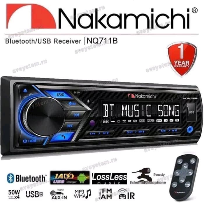 head unit nakamichi single din nq711b Berkualitas