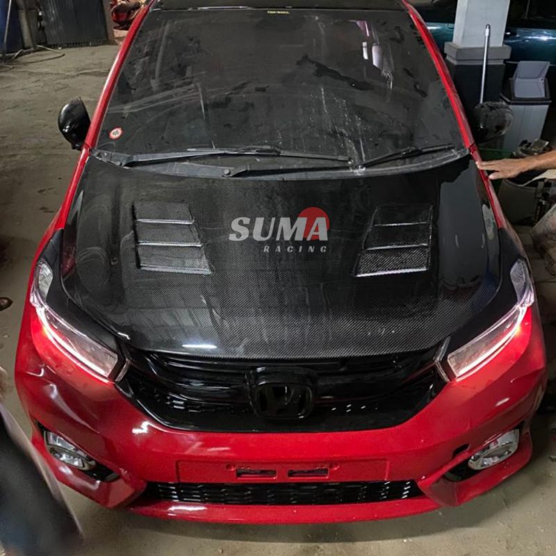HOOD KAP MESIN CARBON BRIO, MOBILIO FACELIFT