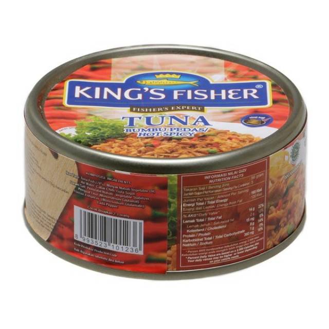 King'S Fisher Tuna In Canned - Daging Tuna Kaleng 170 Gram / Chunk In Brine