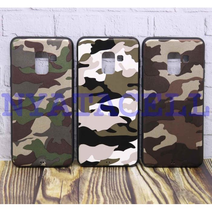 Soft Case Matte Army Samsung Galaxy A8 2018