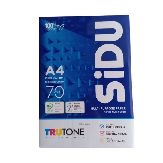

Sidu Kertas Fotocopy A4 Multi Fungsi