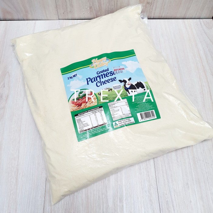 

Keju- Parmesan Cheese Grated / Parut Happy Valley Repack 100 Gram -Keju.