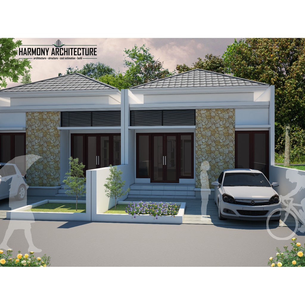 Jual Desain Rumah Minimalis 1 Lantai Lahan 6 X 16 Indonesia Shopee Indonesia