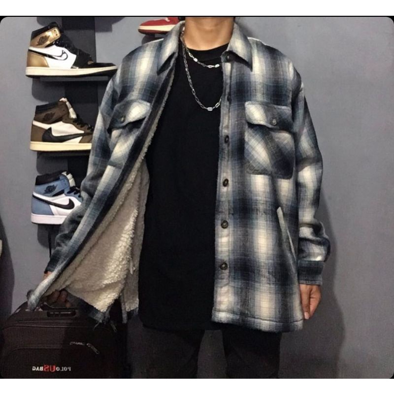 flannel jaket veterano second vintage