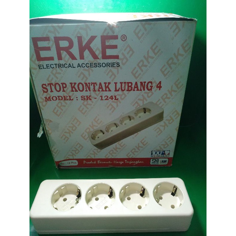 STOP KONTAK ARDE ERKE MEIKO 4 LUBANG