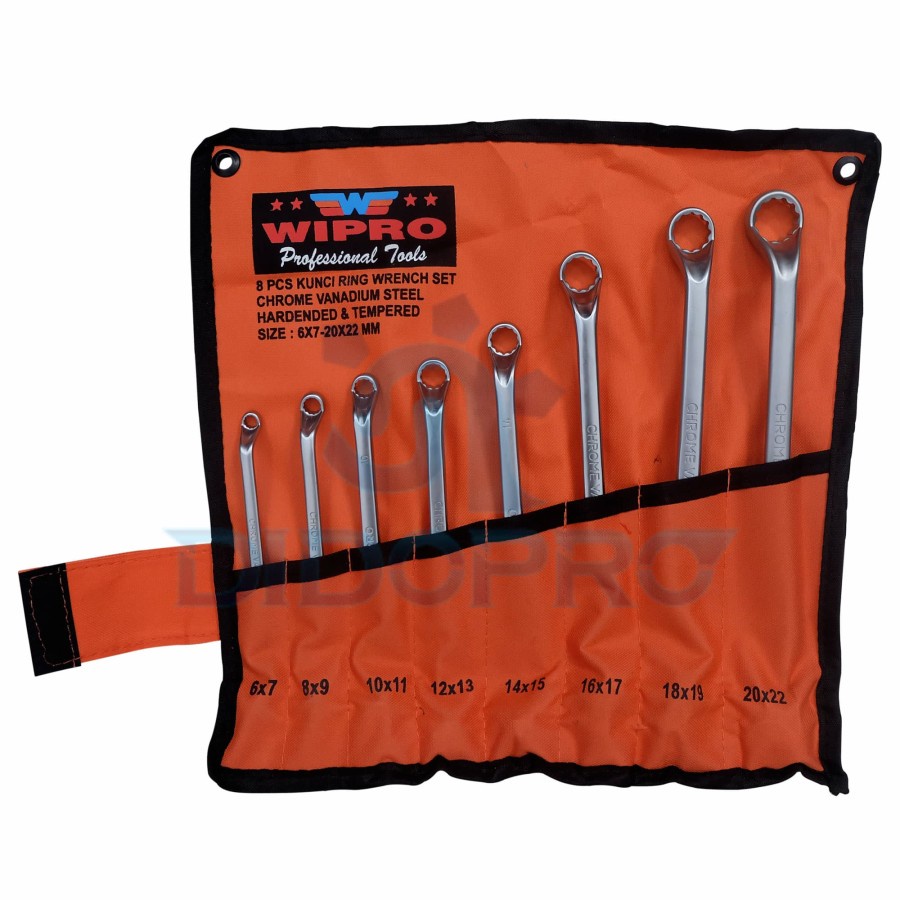 Tool Set 8 pcs Kunci Ring Set Wipro Satin